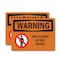 Signmission Spa Closed Do Not Enter OSHA Warning Sign, Plastic, 10in W x 7in L, 2PK OS-2PACK-WS-P-710-L-12837 - alternate 1
